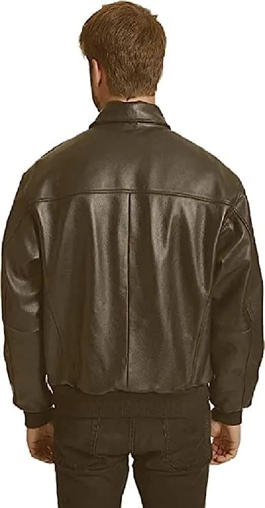 Men's Leather Flight Jacket