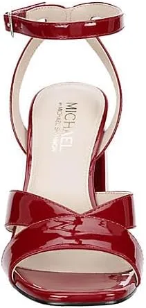 Michael By Michael Shannon Salma - Women's Patent Open Square Toe Strappy Heeled Sandals