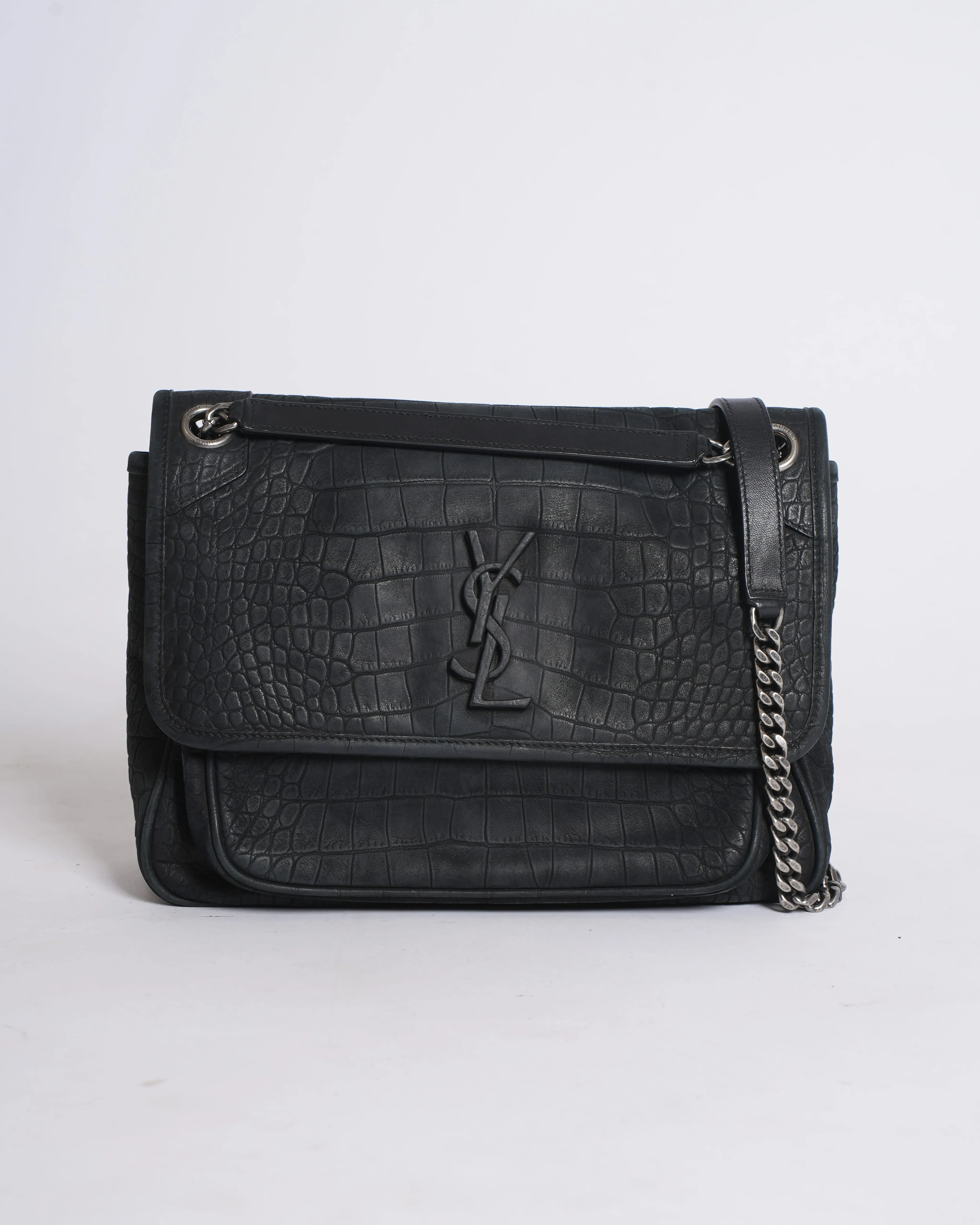 Michael Kors Velvet Crossbody Bag in Black
