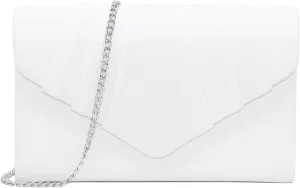 Milisente Clutch Purses For Women Formal Pleated Evening Bag Bridal Evening Clutch Bag