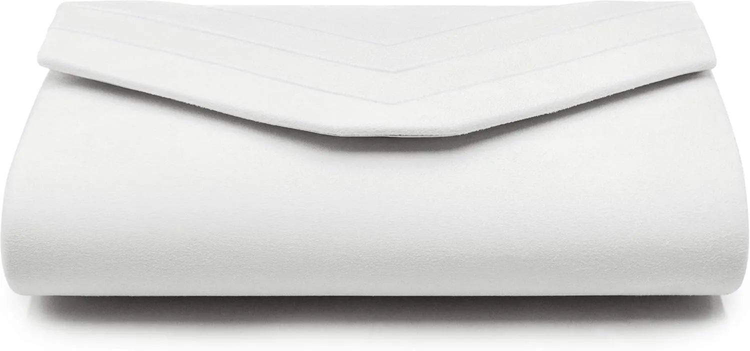 Milisente Evening Bag for Women, Suede Envelope Evening Purses Crossbody Shoulder Clutch Bag