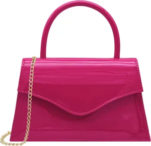 Milisente Women's Evening Bag Bridal Party Clutch Purses Cocktail Prom Handbags with Patent Leather