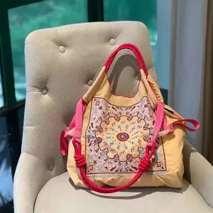 Minority Paisley Embroidered Shopping Nylon Fashion Handbags