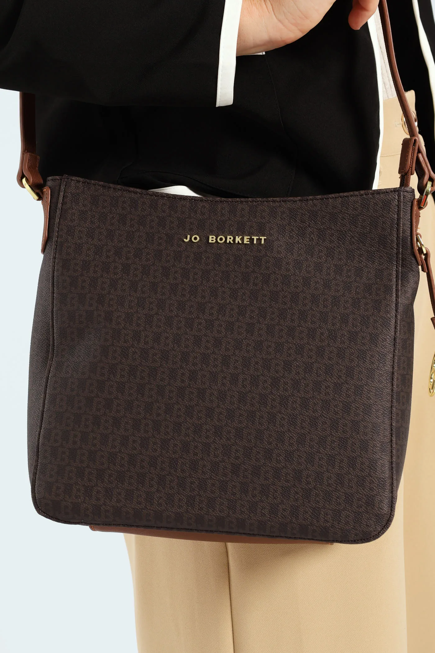 Miranda Ladies Plain Messanger Bag - Brown