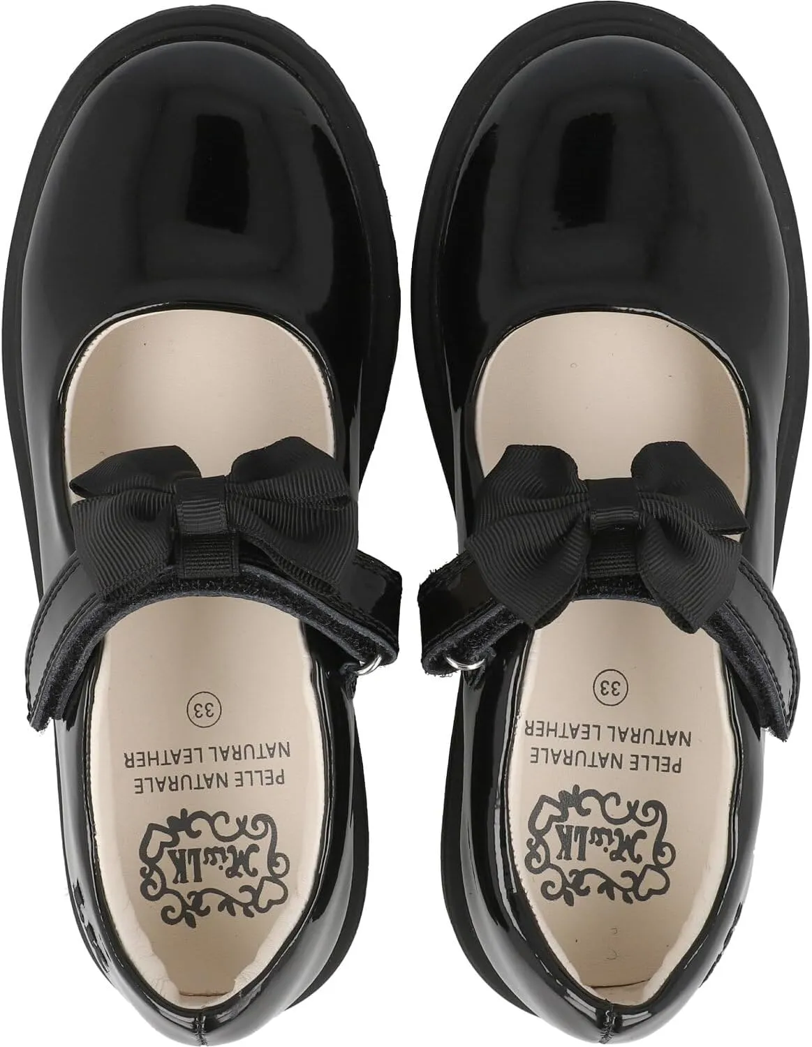 Miss LK Masie Black School Shoes