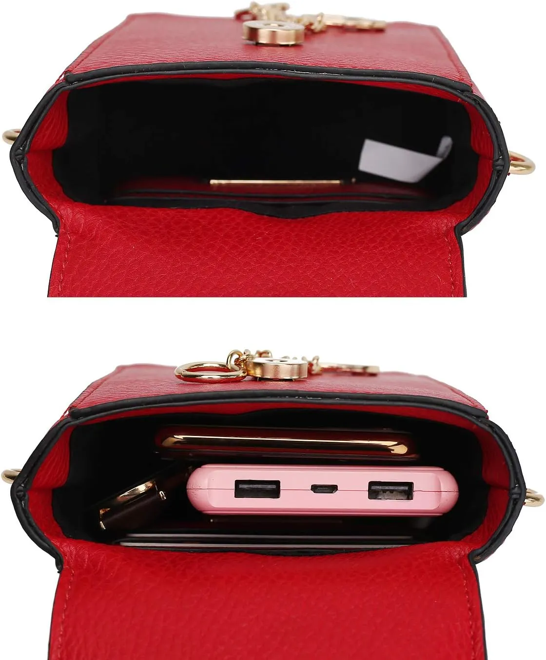MKF Collection Small Crossbody Bag Cell Phone Purse for Women Card Slots – Vegan Leather Cellphone Bag Case by Mia K