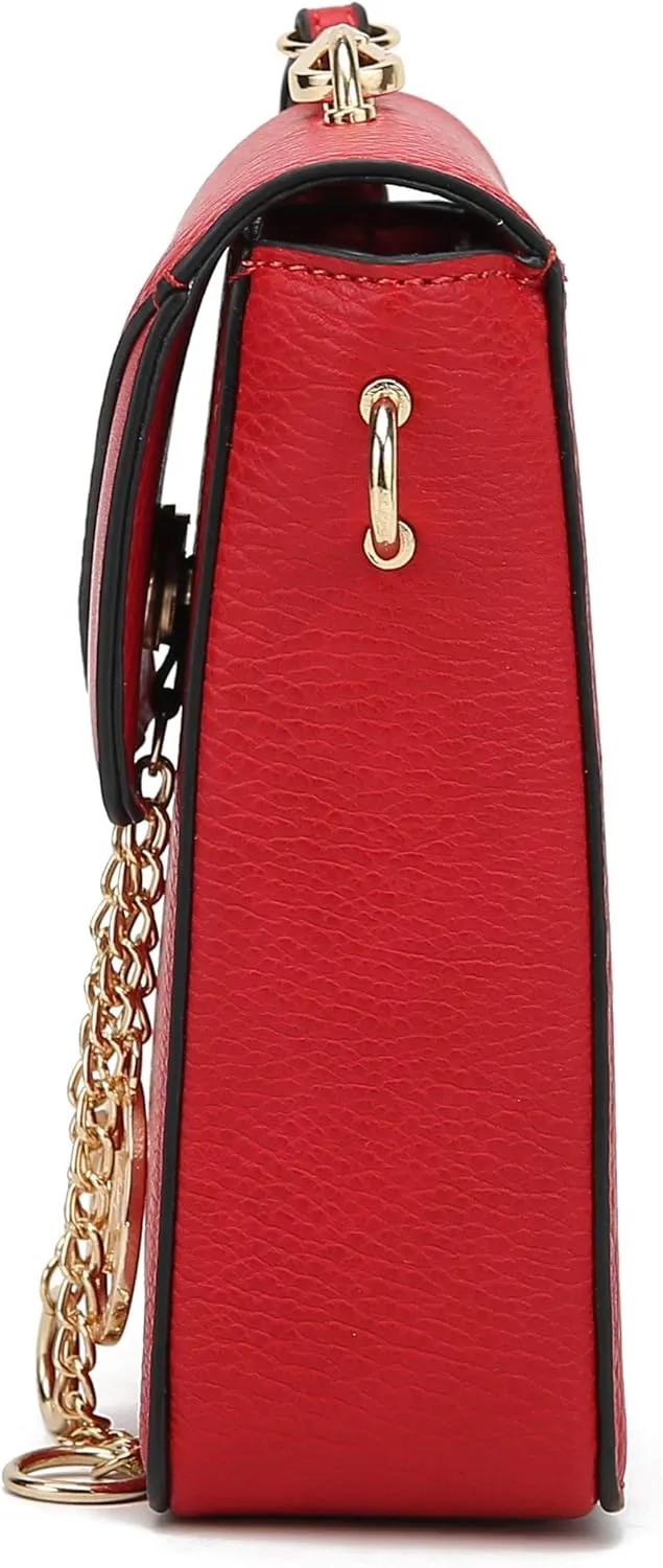 MKF Collection Small Crossbody Bag Cell Phone Purse for Women Card Slots – Vegan Leather Cellphone Bag Case by Mia K