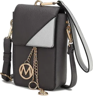 MKF Collection Small Crossbody Bag Cell Phone Purse for Women Card Slots – Vegan Leather Cellphone Bag Case by Mia K