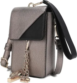 MKF Collection Small Crossbody Bag Cell Phone Purse for Women Card Slots – Vegan Leather Cellphone Bag Case by Mia K