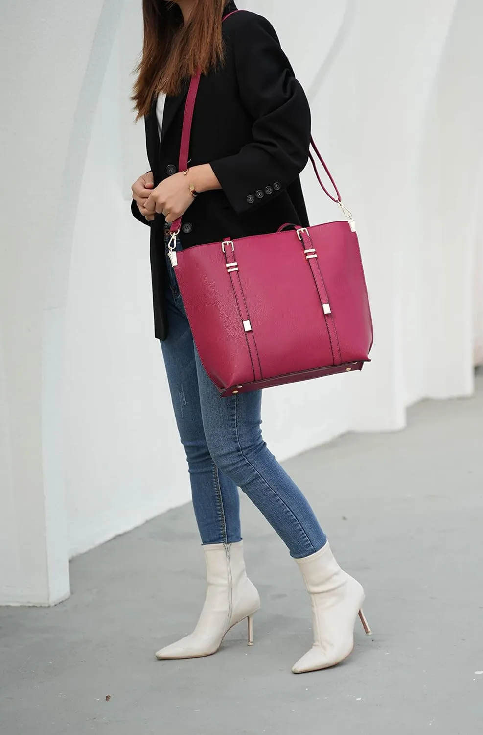 MKF Collection Tote Bag & Wallet for Women, Vegan Leather Handbag Set-Top- Handle Purse By Mia K
