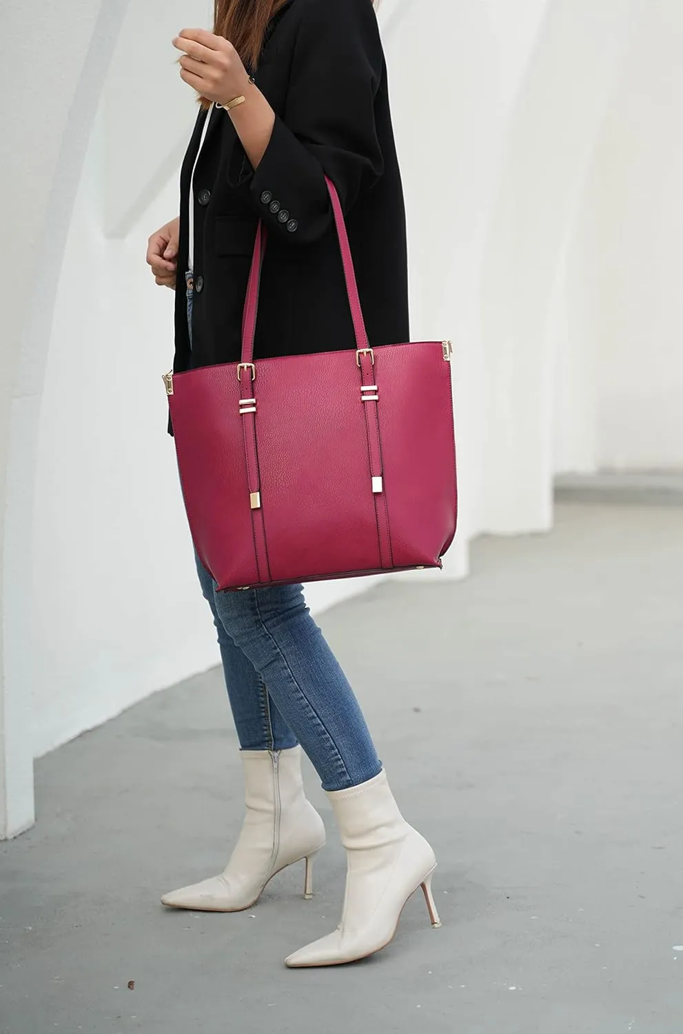 MKF Collection Tote Bag & Wallet for Women, Vegan Leather Handbag Set-Top- Handle Purse By Mia K