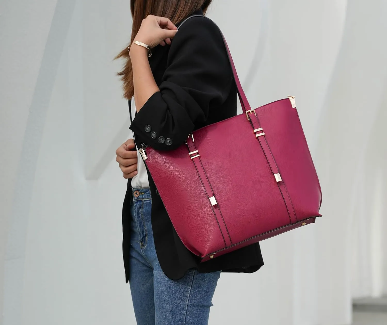 MKF Collection Tote Bag & Wallet for Women, Vegan Leather Handbag Set-Top- Handle Purse By Mia K