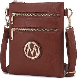 MKF Collection Women Crossbody Bag, Trendy Shoulder bag Crossover Purses for Women Sling Bag by Mia K