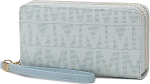 MKF Collection Wristlet Wallet for Women, Small Vegan Leather Credit Card Holder with Zipper Coin Pocket Wallet Purse Handbag By Mia K
