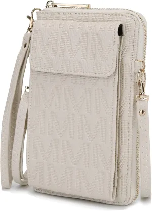 MKF CollectionCrossbody Cellphone Handbag for Women Wallet Purse – PU Leather Multi Pockets Clutch Bag, Wristlet Strap