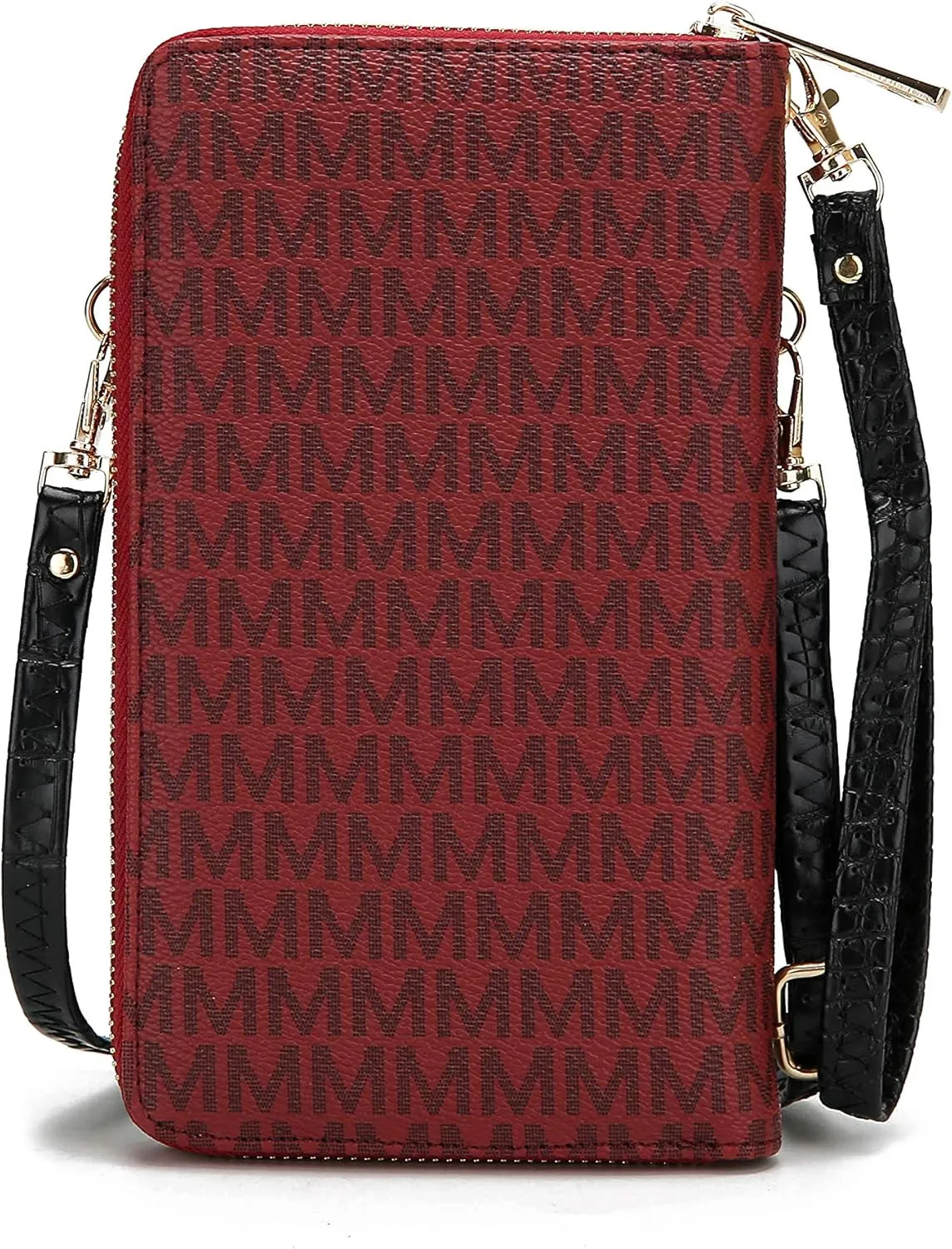 MKF CollectionCrossbody Cellphone Handbag for Women Wallet Purse – PU Leather Multi Pockets Clutch Bag, Wristlet Strap