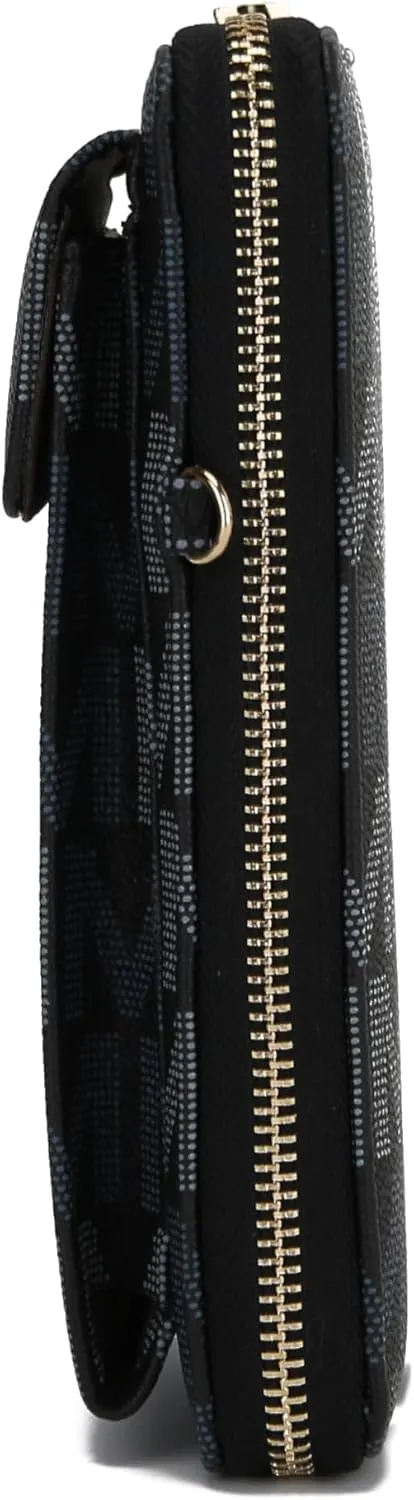 MKF CollectionCrossbody Cellphone Handbag for Women Wallet Purse – PU Leather Multi Pockets Clutch Bag, Wristlet Strap