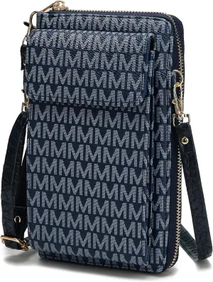 MKF CollectionCrossbody Cellphone Handbag for Women Wallet Purse – PU Leather Multi Pockets Clutch Bag, Wristlet Strap