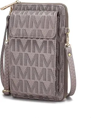 MKF CollectionCrossbody Cellphone Handbag for Women Wallet Purse – PU Leather Multi Pockets Clutch Bag, Wristlet Strap