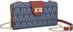 MKP COLLECTION Women Fashion Small Crossbody Shoulder Bag Cell Phone Zip Wallet Purse and Handbags Clutch Credit Card Holder with Chain Strap