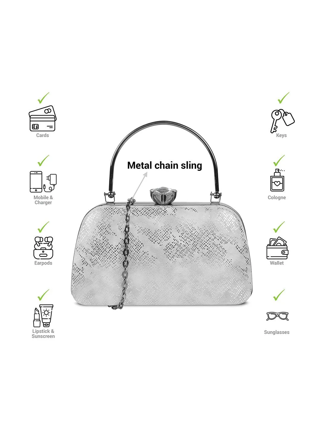 Mochi Embellished Purse Clutch