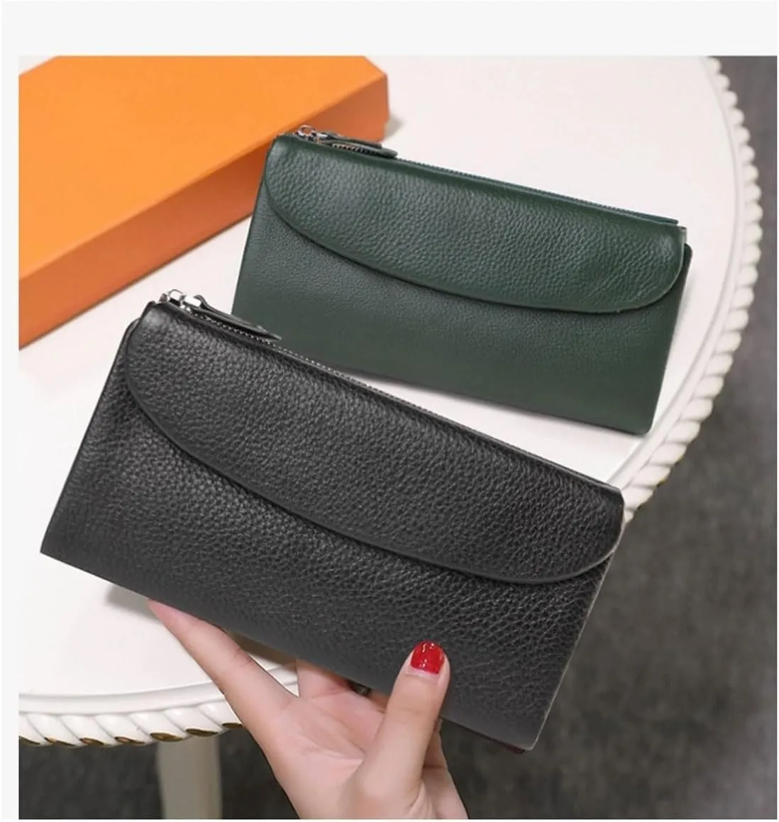 Money Clips Purses Women's Business Card Cases Wallets Blocking Wallets Leather Handbags (Size : Yellow)