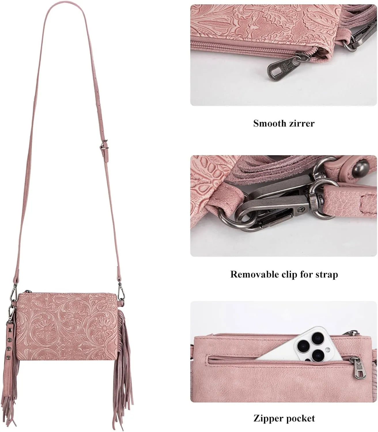Montana West Western Purse for Women Crossbody Bag Wristlet Clutch Purse