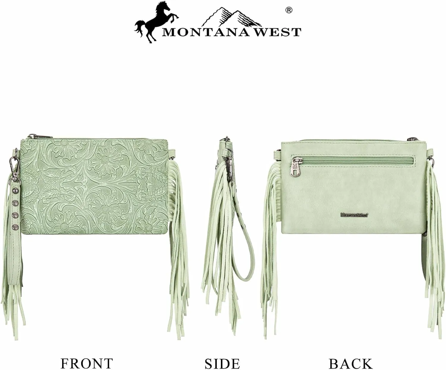 Montana West Western Purse for Women Crossbody Bag Wristlet Clutch Purse