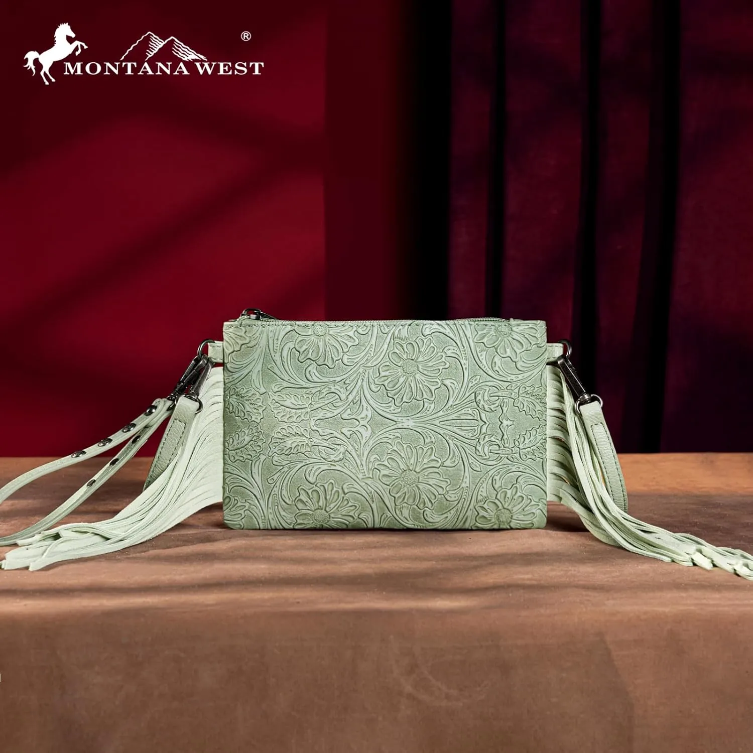 Montana West Western Purse for Women Crossbody Bag Wristlet Clutch Purse