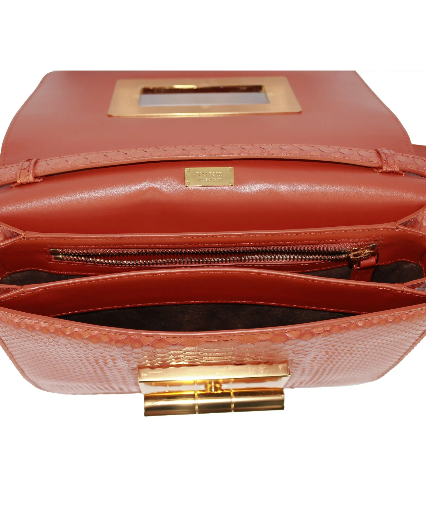Natalia Python Leather Shoulder Bag