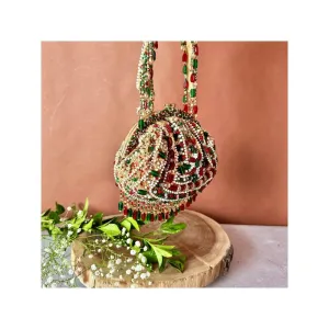 Nayaab by Sonia Multi-Colour Sequin Enchantment Clutch for Women