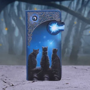 Nemesis Now Lisa Parker Wish Upon A Star Cat Purse Blue 18.5cm
