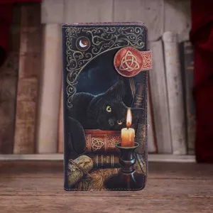 Nemesis Now Lisa Parker Witching Hour Cat Witch Purse Black 18.5cm