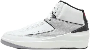 NIKE Air Jordan 2 Retro Python Mens (DR8884-102, White/Black/Sail/Fire Red) Size 11.5
