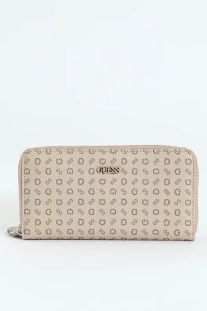 Niko Medium Zip Around Purse - Taupe