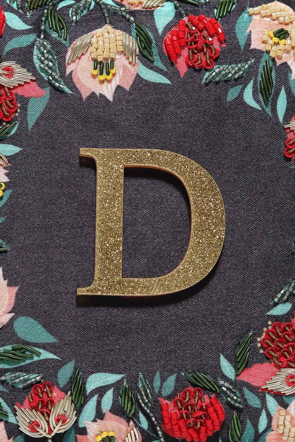 NR By Nidhi Rathi Black Red Embellished Embellished Box Clutch