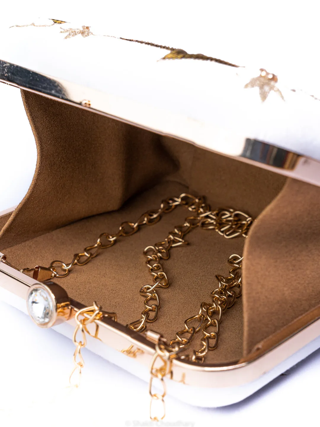 NR By Nidhi Rathi Embellished Box Clutch