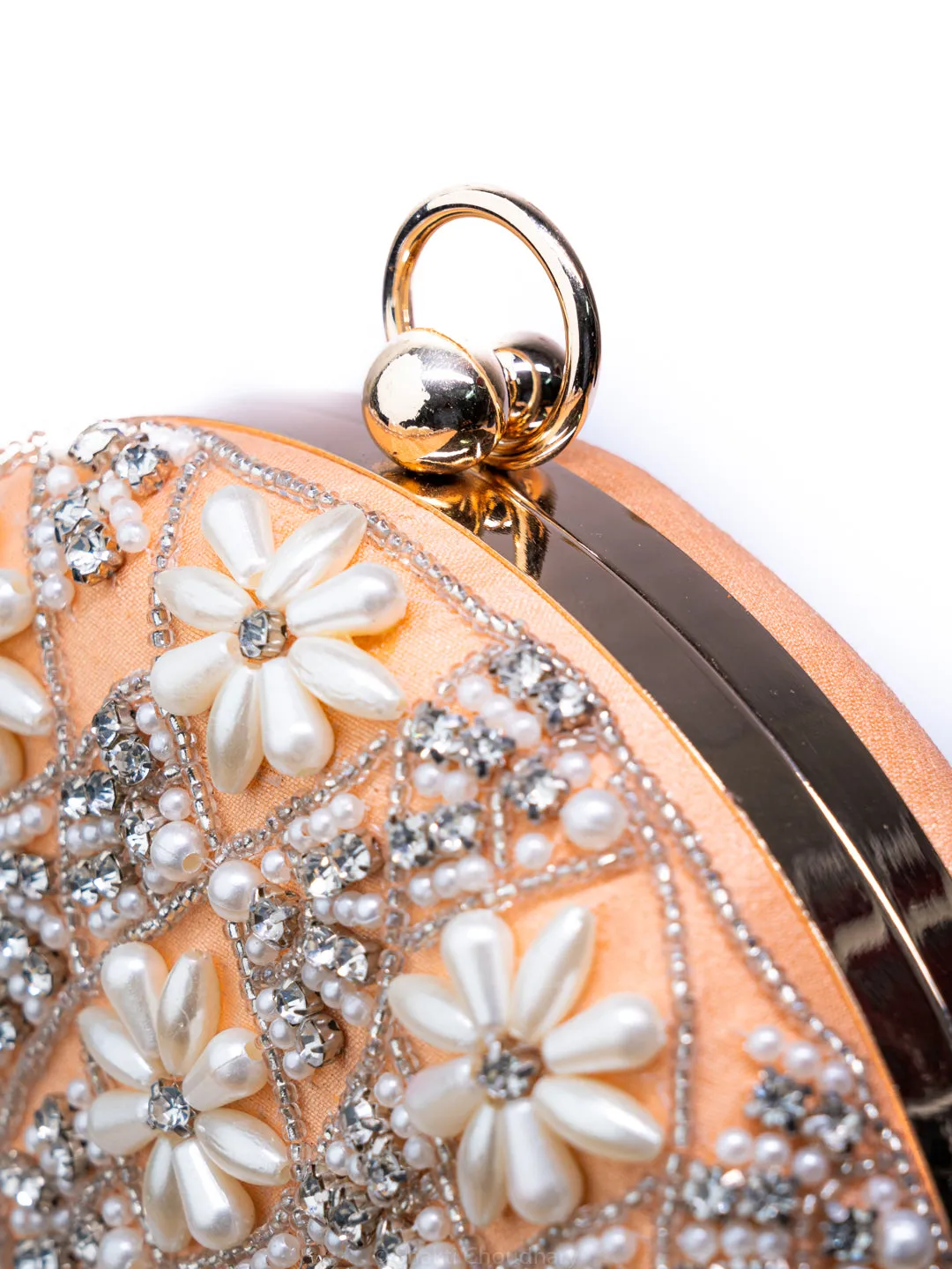 NR By Nidhi Rathi Embellished Embroidered Box Clutch