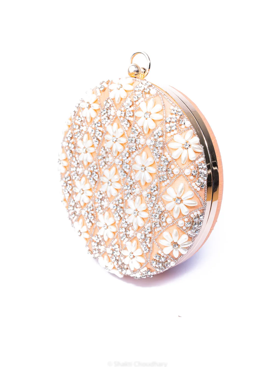 NR By Nidhi Rathi Embellished Embroidered Box Clutch