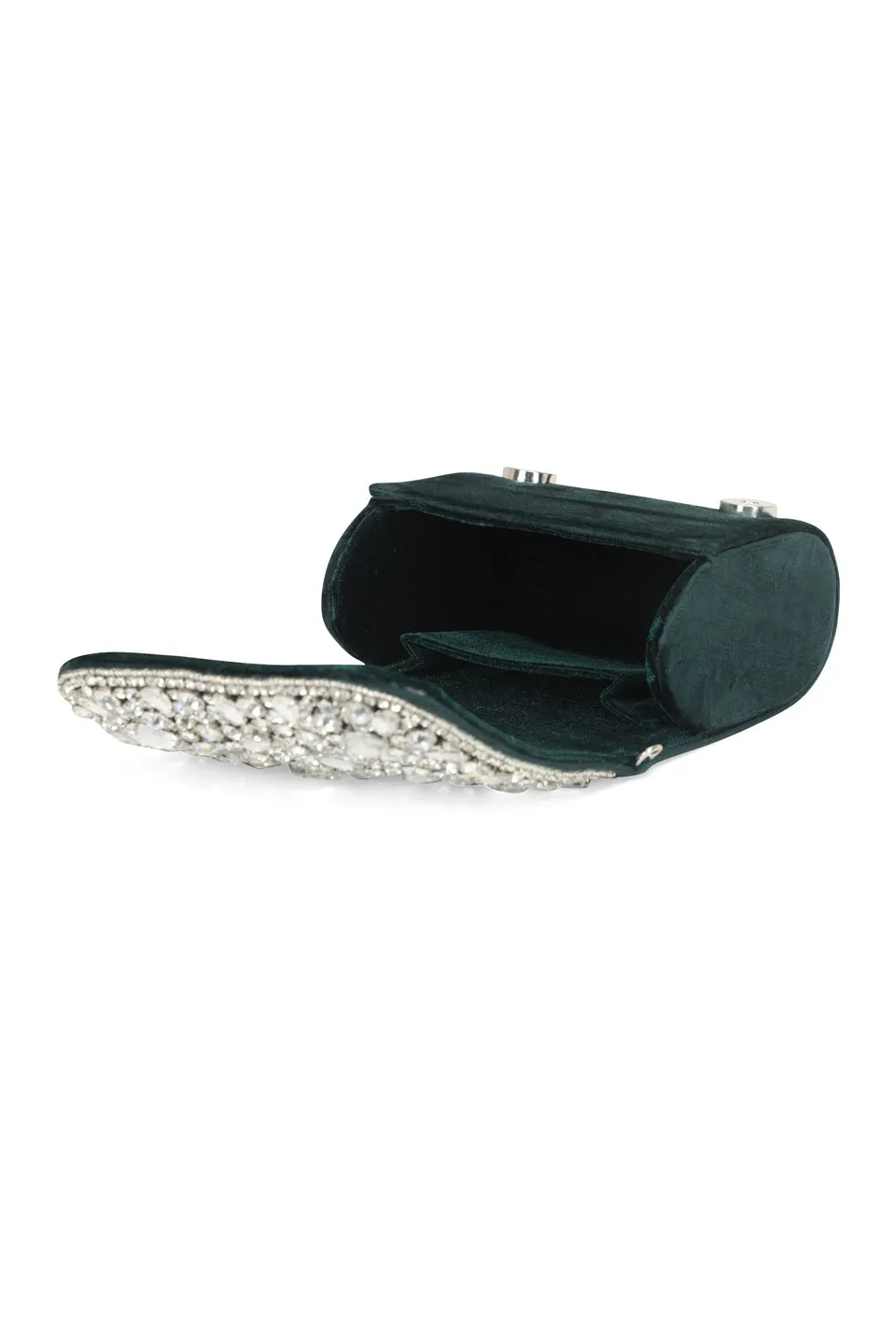 NR By Nidhi Rathi Embellished Foldover Clutch