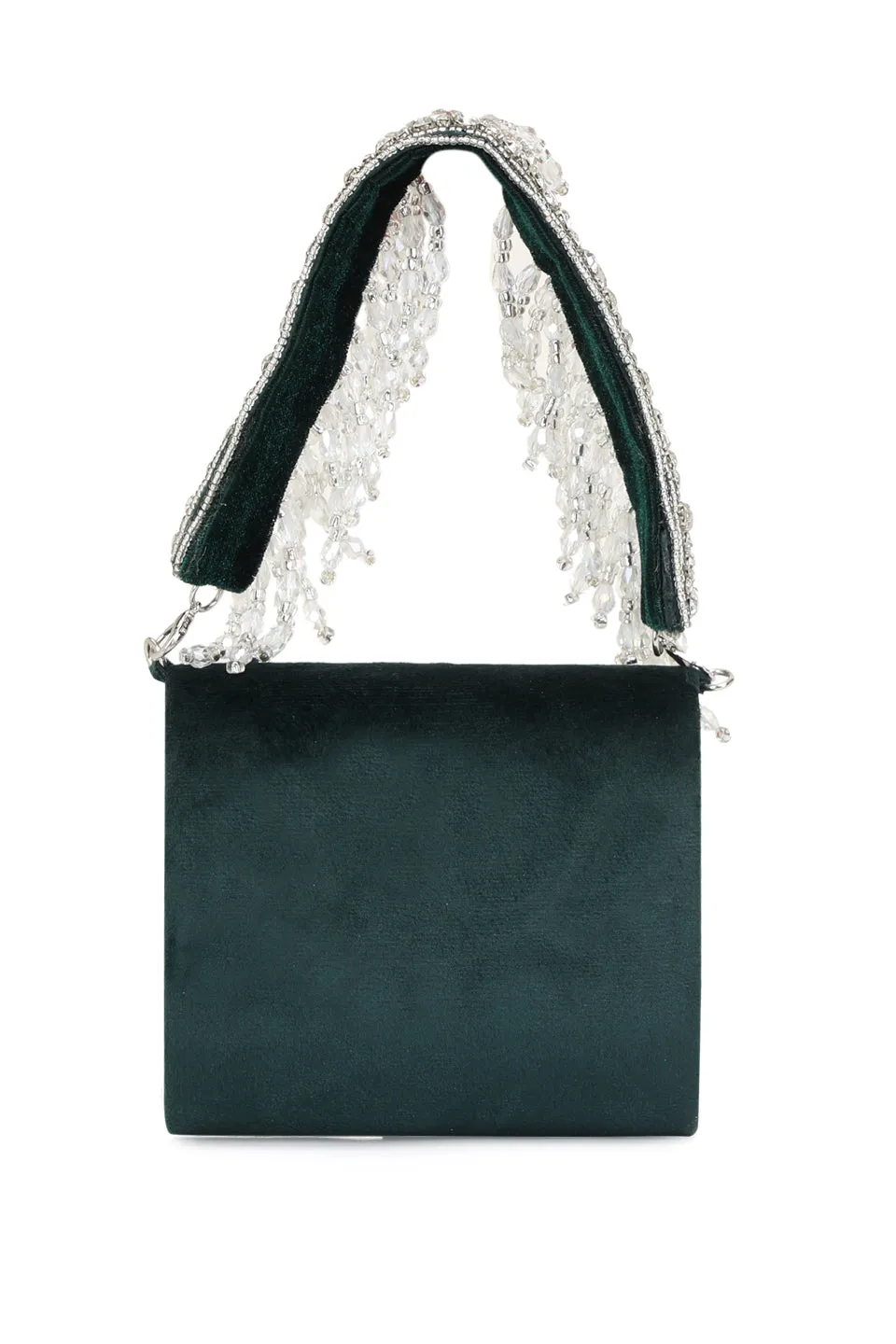 NR By Nidhi Rathi Embellished Foldover Clutch