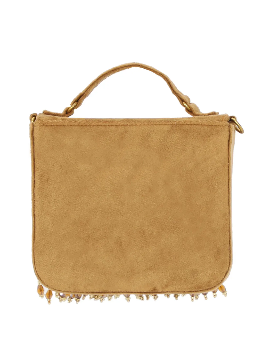 NR By Nidhi Rathi Embellished Tasselled Purse Clutch
