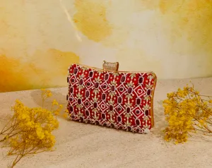 NR By Nidhi Rathi Stone Embellised Clutch Bag