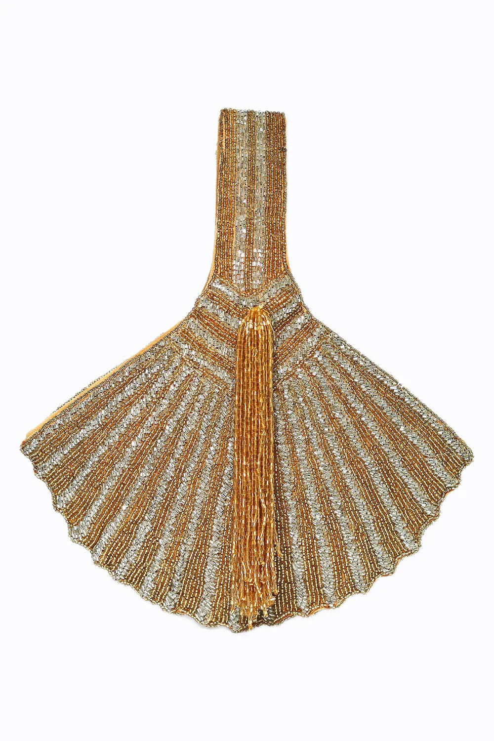 NR By Nidhi Rathi Women Gold-Toned Embellished Potli Clutch