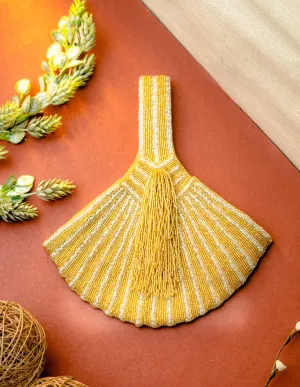 NR By Nidhi Rathi Women Gold-Toned Embellished Potli Clutch