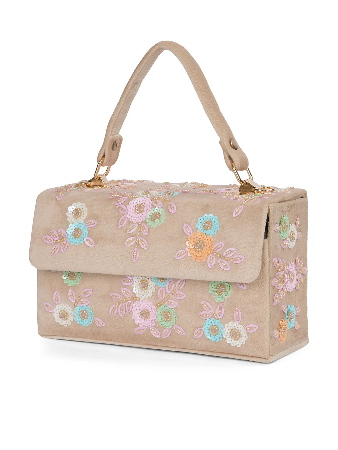 NR Cream Mdf Flap Bag