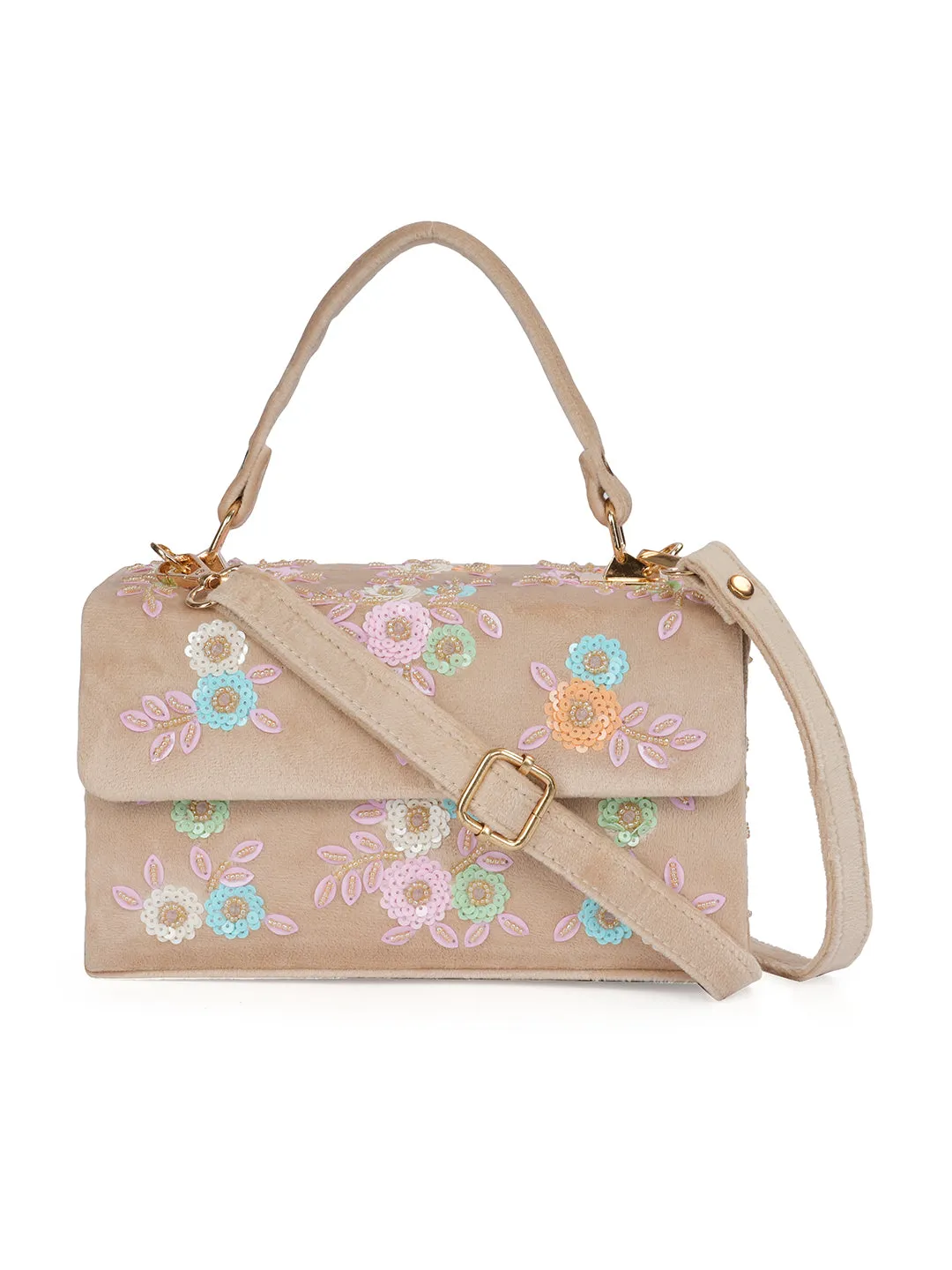 NR Cream Mdf Flap Bag