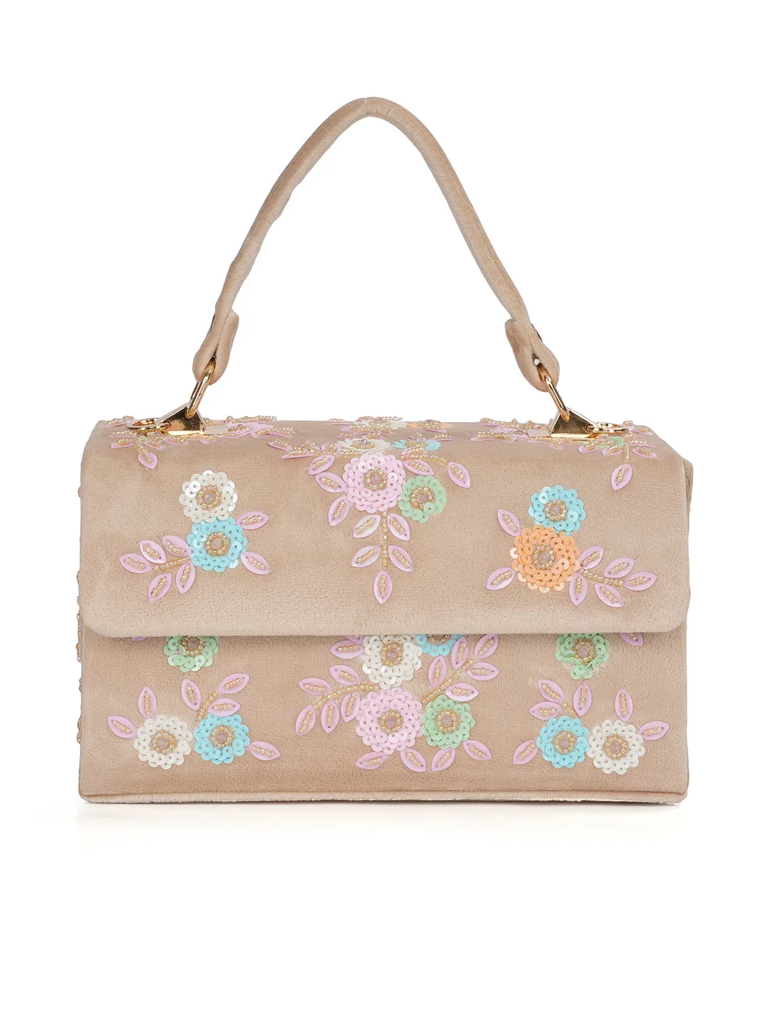 NR Cream Mdf Flap Bag