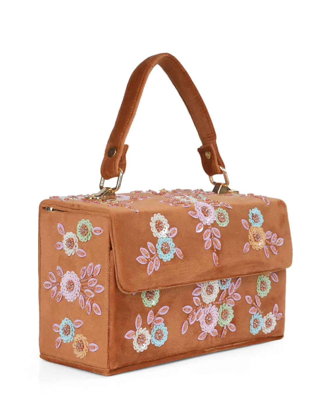 NR Tan Mdf Flap Bag