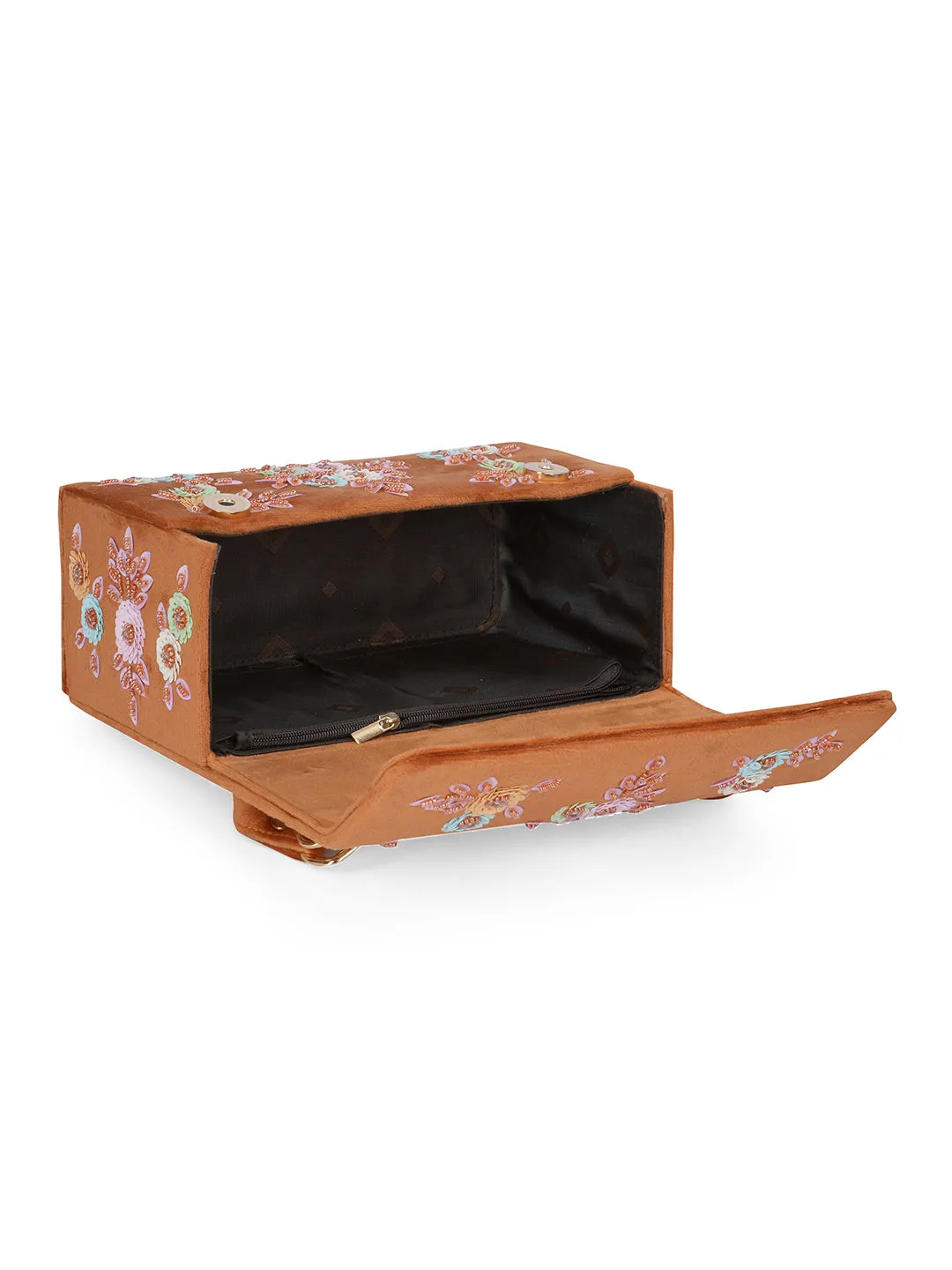 NR Tan Mdf Flap Bag